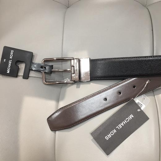 美国直邮mk男士真皮双面可裁剪均码皮带