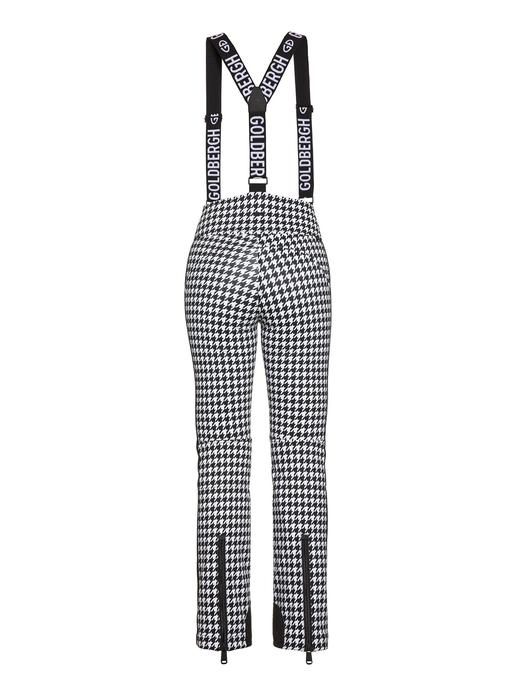 Goldbergh - Lily, Ladies Knitted Ski Pant - White - 女装 - 滑雪裤 - 白色/黑色 商品图3