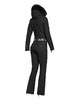 Goldbergh - Empress Jumpsuit Real Fox Fur Ladies Knitted - BLACK - 女装 - 连体滑雪服 - 黑色 商品缩略图3