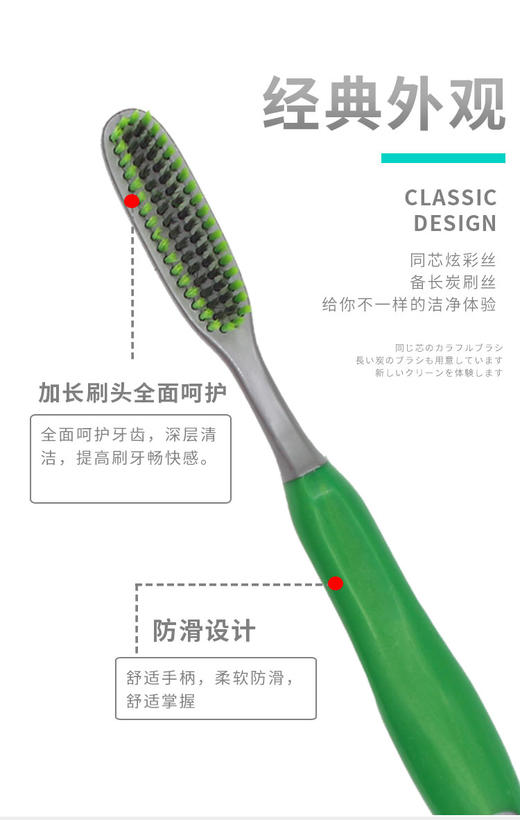 【门店直发】日本蜜梨68孔牙刷软毛经典宽头进口牙刷防牙龈出血去牙渍去黄 商品图2