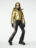 Goldbergh - Balloon, Ladies Knitted Jacket - Gold - 女装 - 滑雪夹克 - 金色 商品缩略图0
