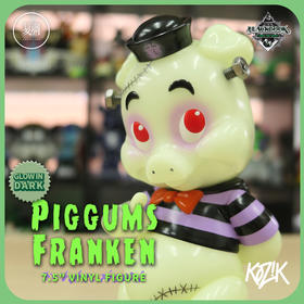 现货 Blackbook Kozik Piggums 夜光版 搪胶 限定 潮玩