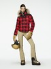 Goldbergh - Trapper Jacket Real Artic Raccoon Fur Ladies Woven - Multicolor - 女装 - 滑雪夹克 - 黑色/红色 商品缩略图0