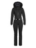 Goldbergh - Empress Jumpsuit Real Fox Fur Ladies Knitted - BLACK - 女装 - 连体滑雪服 - 黑色 商品缩略图1