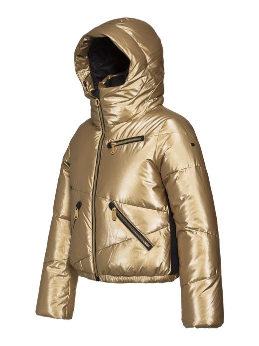 Goldbergh - Balloon, Ladies Knitted Jacket - Gold - 女装 - 滑雪夹克 - 金色 商品图2