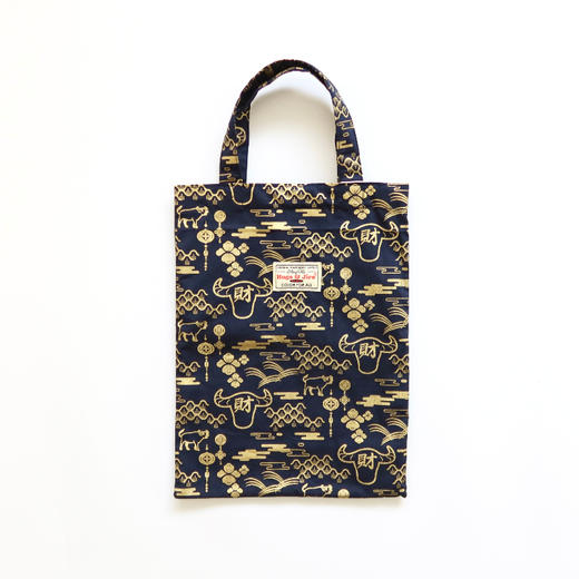 HUJI祤集Ditsy手提袋插画招财牛 商品图1