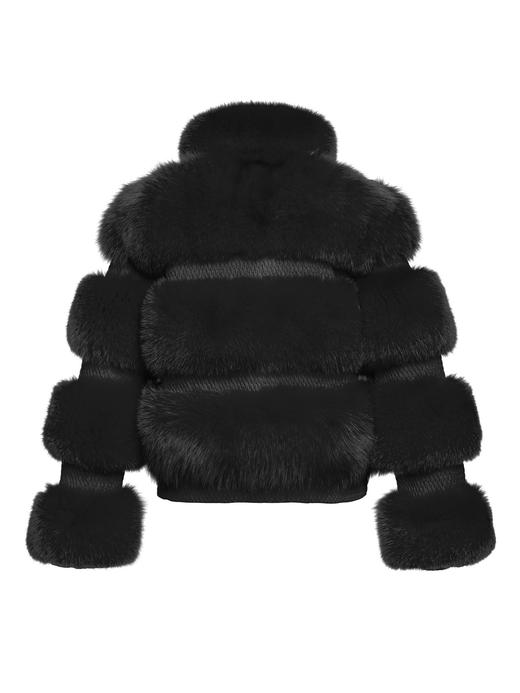 Goldbergh - Paradiso, Ladies Woven Jacket Faux Fur - BLACK - 女装 - 滑雪夹克 - 黑色 商品图1