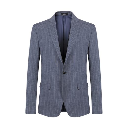 【特价】柒牌男装套西商务时尚男士条纹质感套装西服简约儒雅	119C73030 商品图4