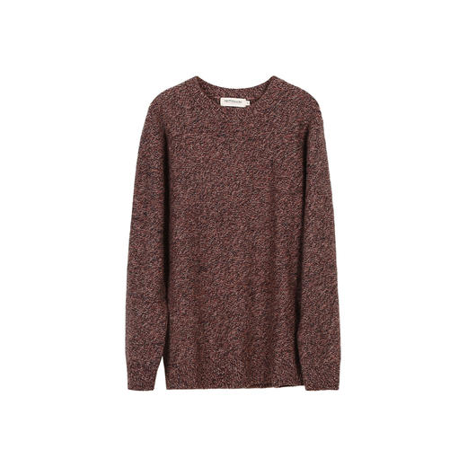 METTE羊绒世家秋冬男士100%山羊绒衫时尚夹花偏厚保暖针织毛衣 商品图5