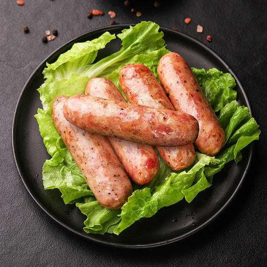 【Q弹香脆！火山石烤肠】台式风味地道热狗肠，肥瘦肉黄金配比，Q弹香脆，吃完还想吃！原味黑胡椒香肠，年夜饭送礼物优选～放心吃进口中食品七夕情人节健康 商品图5