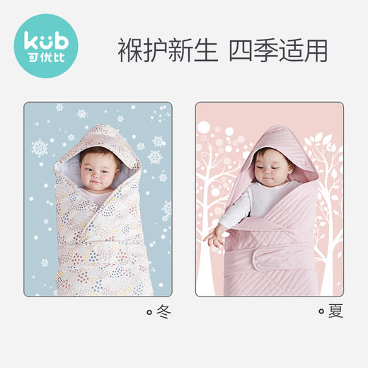 可优比包被婴儿初生纯棉秋冬初生婴儿襁褓新生婴儿抱被产房 商品图3