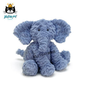 jellycat英国Fuddlewuddle Elephant波浪毛小象毛绒玩具