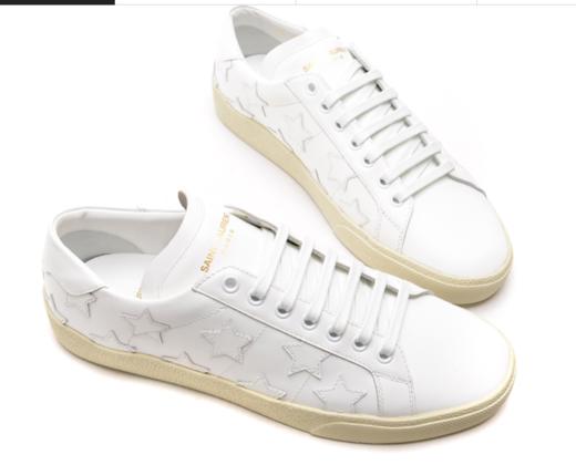 奥莱圣罗兰17FW男士皮革贴片运动鞋（485585_D2600_9030_17F）JPY带授权招加盟代理 商品图3