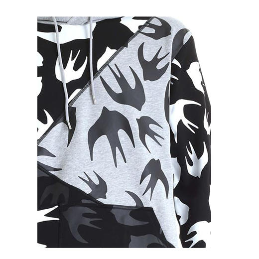 McQ 麦昆男装 秋冬新款经典燕子刺绣连帽卫衣 混色 620705 RPT49 1073 商品图2