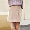 欧芮儿混驼杏色A字包臀半身裙 商品缩略图1