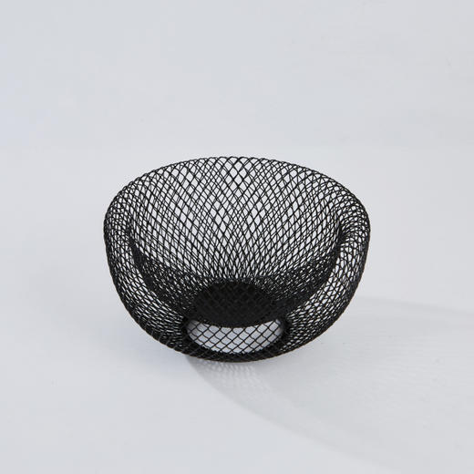 [现代房屋] 新款 韩国 金属黑色 双层网篮 收纳篮 小号 19x11CMJPY带授权招加盟代理 商品图0