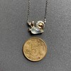 高冰种翡翠蜗牛锁骨链项链18k黄金白金钻石沙弗莱镶嵌 商品缩略图4
