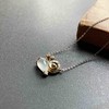 高冰种翡翠蜗牛锁骨链项链18k黄金白金钻石沙弗莱镶嵌 商品缩略图1