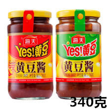 海天黄豆酱340克，辣味，不辣