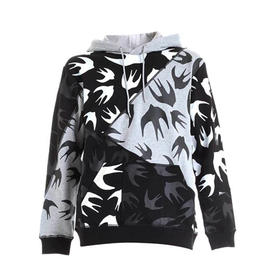 McQ 麦昆男装 秋冬新款经典燕子刺绣连帽卫衣 混色 620705 RPT49 1073