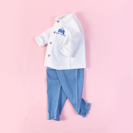 贝贝怡春季新品女宝宝休闲裤宽松束脚牛仔裤211K2155 商品图4