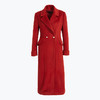 【100%绵羊毛】乔万尼冬季红色羊毛大衣立体感复古优雅收腰设计呢子外套ES4A473 商品缩略图3