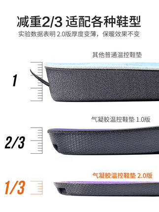 Supield素湃气凝胶发热鞋垫女加热充电可行走自发热暖脚电热自热 商品图1