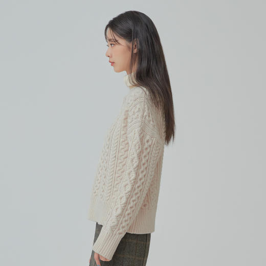 MIXXO韩国纯色秋冬高领宽松款毛衣加厚JPY带授权招加盟代理 商品图1