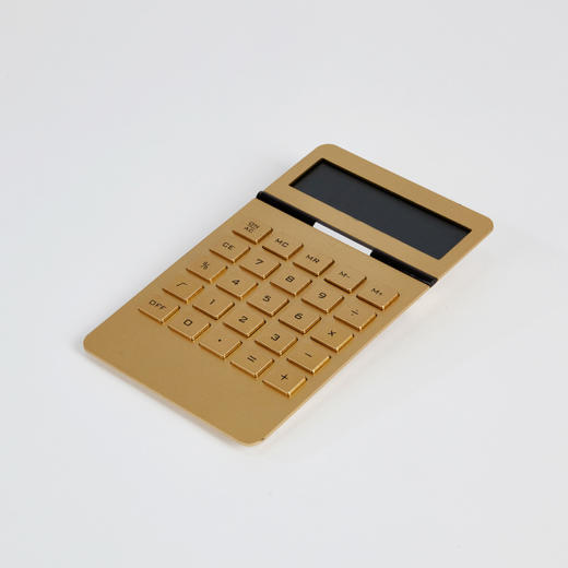 [现代房屋] 新款 韩国 金属 办公计算器 金色JPY带授权招加盟代理 商品图1