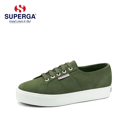 【正品】SUPERGA新款女鞋 S00C660羊反绒松糕厚底系带显脚瘦帆布鞋 商品图4