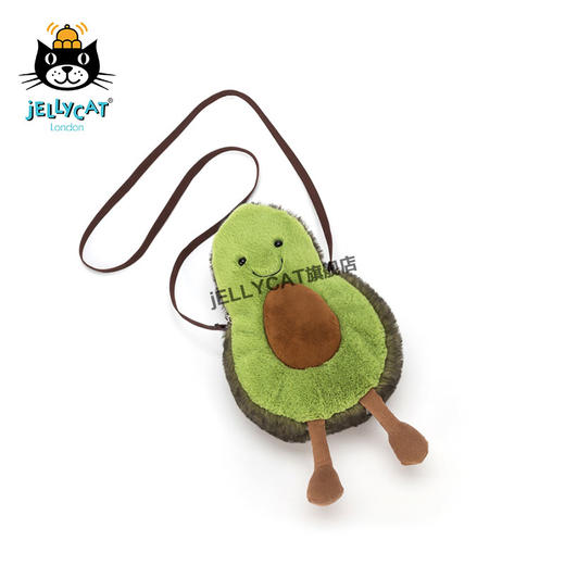 英国jellycat正品可爱儿童时尚牛油果网红斜挎包柔软毛绒斜挎包 商品图2