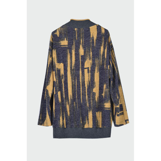 圣三利女装轻松休闲几何印花半高领套头衫SL2032148 商品图1