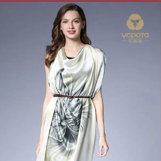 优品堂“亭亭玉立”重磅高档桑蚕丝礼品110方巾真丝披肩围巾 商品图9