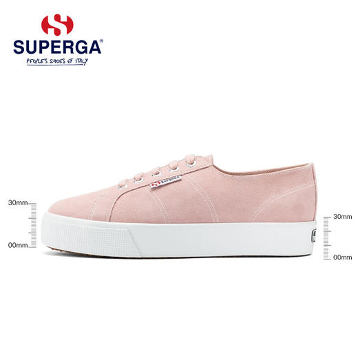 【正品】SUPERGA新款女鞋 S00C660羊反绒松糕厚底系带显脚瘦帆布鞋 商品图2