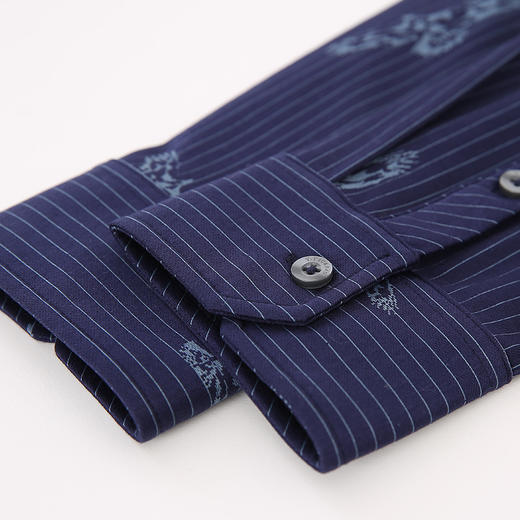 YvesFigarau伊夫·费嘉罗秋冬新款男士简约抗皱休闲长袖衬衫902311 商品图4