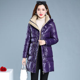 WE- TBEZ20199 时尚中长款羽绒棉加厚保暖棉服女2020冬季新款