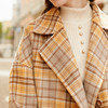 欧芮儿2019秋装格子宽松长袖毛呢外套 商品缩略图3