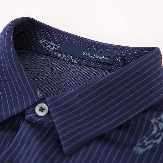 YvesFigarau伊夫·费嘉罗秋冬新款男士简约抗皱休闲长袖衬衫902311 商品图2