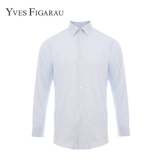 YvesFigarau伊夫·费嘉罗秋冬新款100%棉格纹正装职业上班穿长袖衬衫900303 商品图0