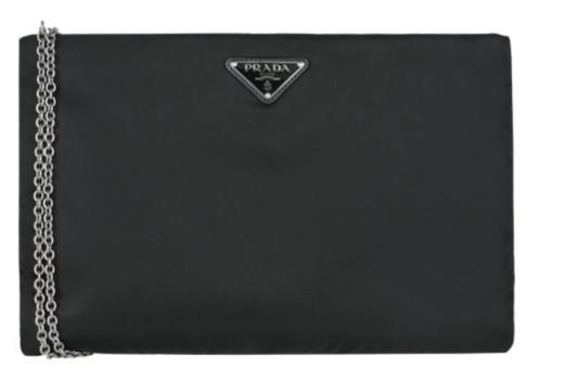 奥莱[PRADA]链条手拿包和斜挎包1BF080 NERO TESSUTO SOFTJPY带授权招加盟代理 商品图0