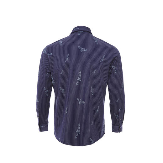 YvesFigarau伊夫·费嘉罗秋冬新款男士简约抗皱休闲长袖衬衫902311 商品图1