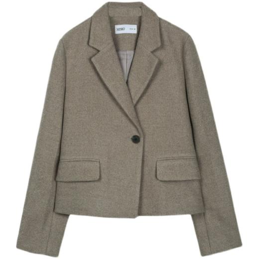 MIXXO韩国毛呢秋冬一粒扣半双短外套流行JPY带授权招加盟代理 商品图4