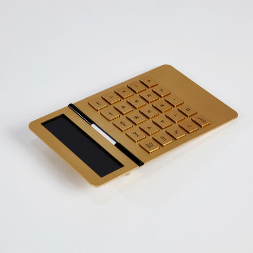 [现代房屋] 新款 韩国 金属 办公计算器 金色JPY带授权招加盟代理 商品图2