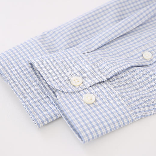 YvesFigarau伊夫·费嘉罗秋冬新款100%棉格纹正装职业上班穿长袖衬衫900307 商品图3