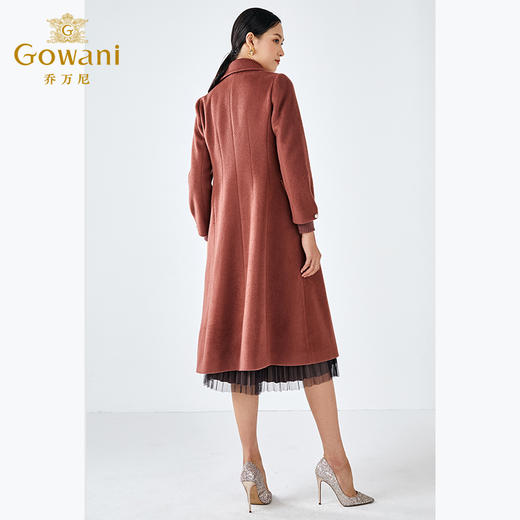 【100%绵羊毛】乔万尼简约设计感绵羊毛大衣细腻柔软简约毛呢外套ES4A441 商品图3