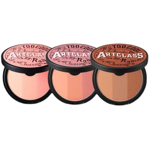 too cool for school涂酷三色腮红粉饼修容盘橘红粉红OliveYoungJPY带授权招加盟代理 商品图1