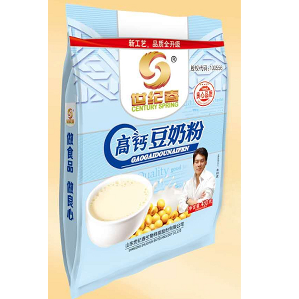 【8.9元/袋】世纪春高钙豆奶粉460g（0302013）