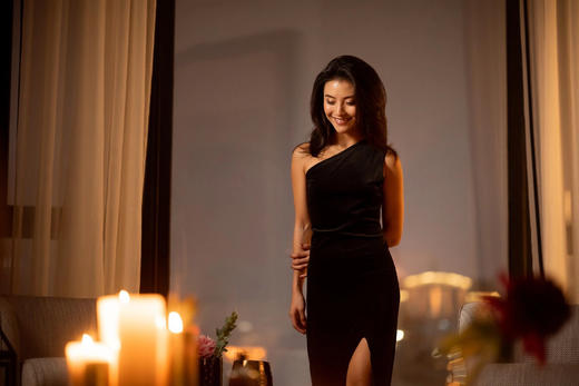 CG｜Reginissima Velvet Dress [斜肩丝绒连衣裙] 商品图4