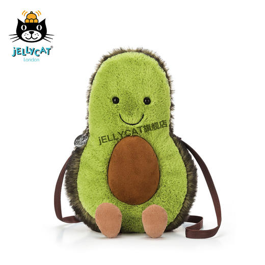 英国jellycat正品可爱儿童时尚牛油果网红斜挎包柔软毛绒斜挎包 商品图1