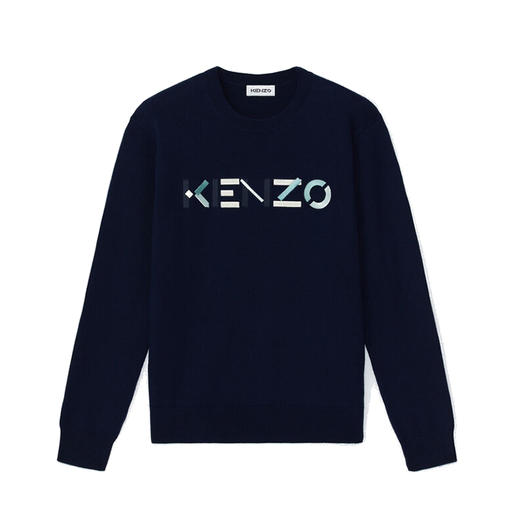 【二】KENZO 高田贤三 秋冬 女士 字母 羊毛衫 藏蓝 FA65 PU541 3LA 76 商品图0